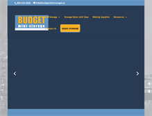 Tablet Screenshot of budgetministorage.ca